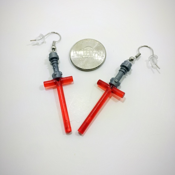 Star Wars Kylo Ren light saber earrings - Picture 5 of 5